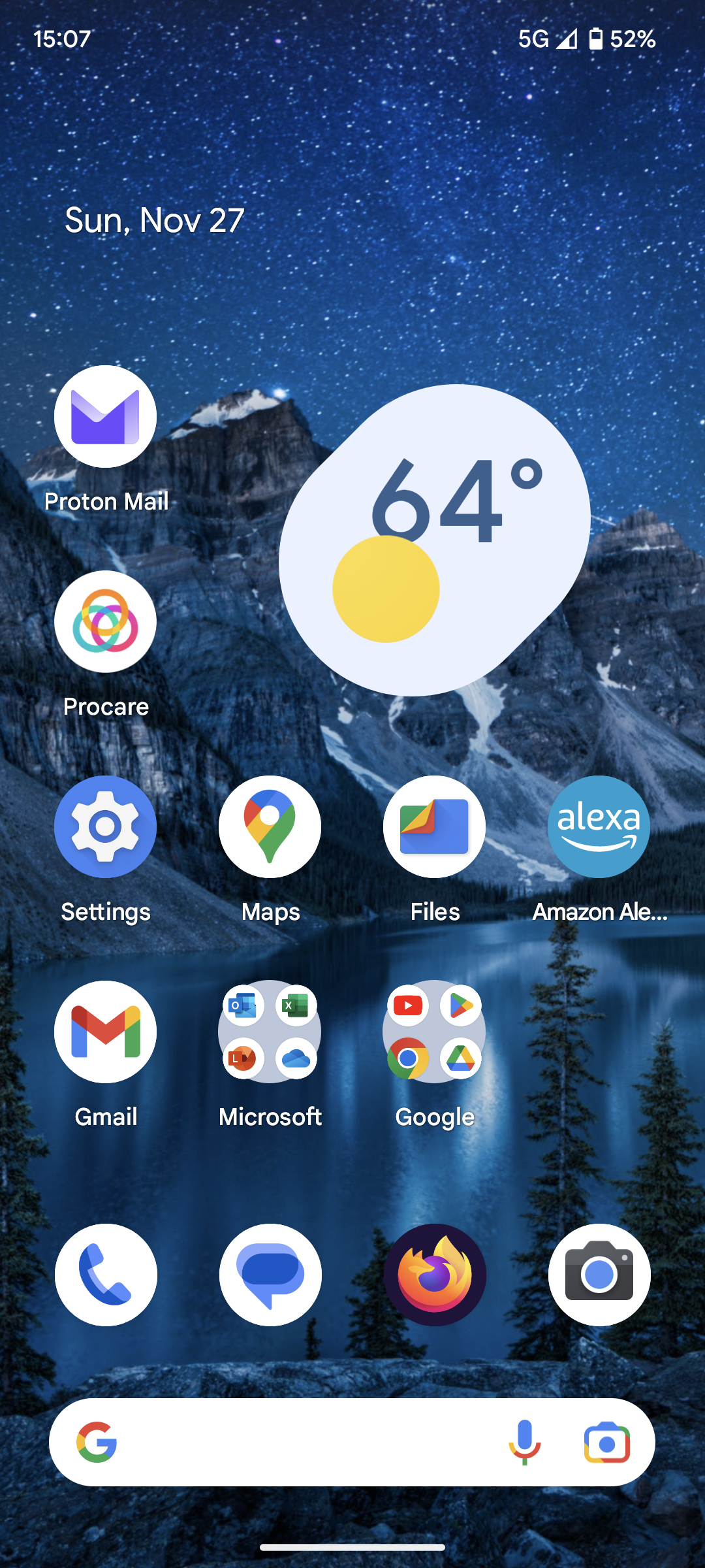 pixel 6 homescreen